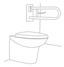 Barre d'Appui Pliante Poli Brillant avec Support pour Porte-rouleau 1989 Manillons Torrent MANILLONS TORRENT - 3