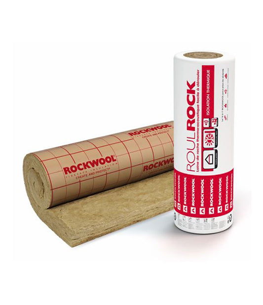 Rollo Lana de Roca Roulrock Kraft 600x120x8 cm Rockwool