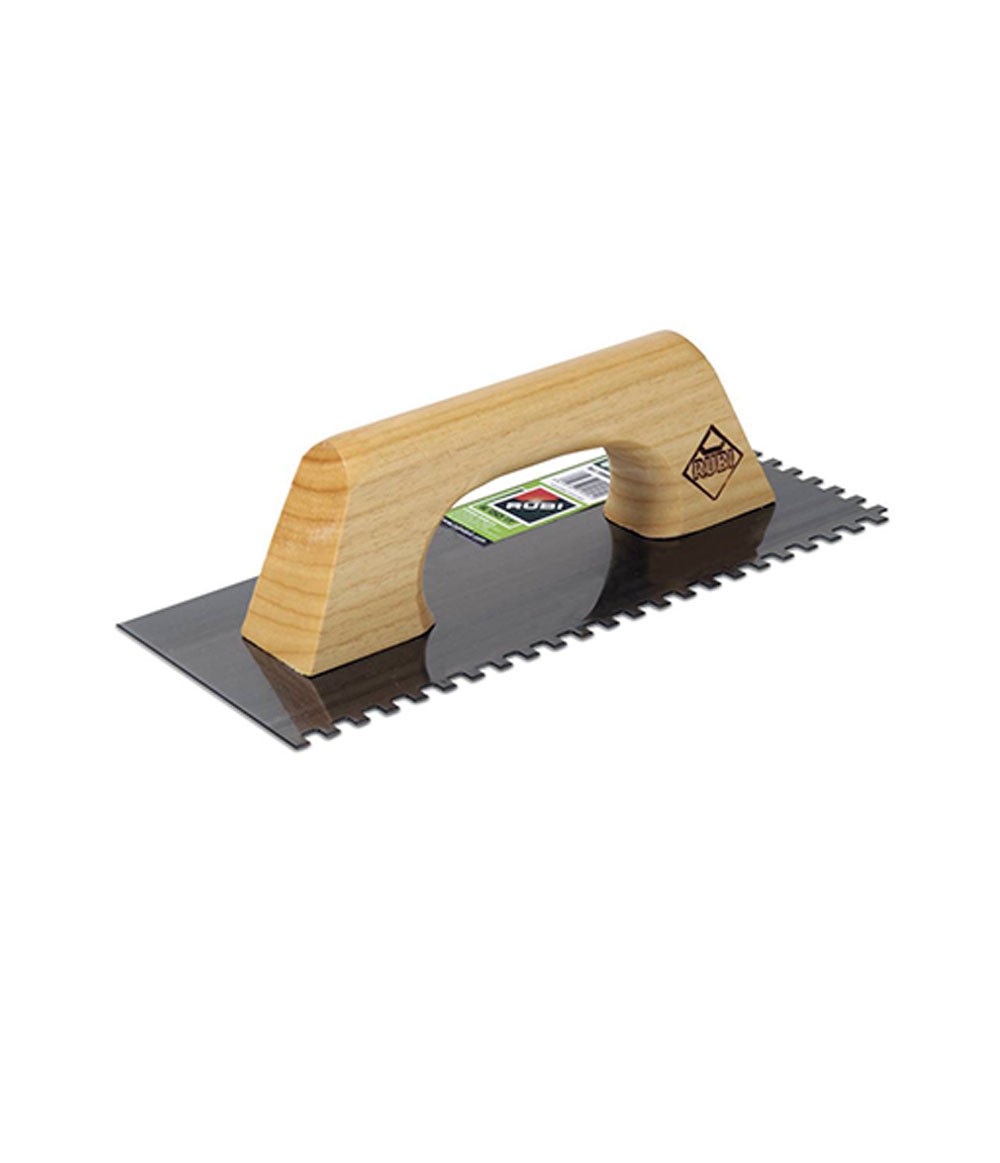 Do It Peigne en acier 28cm 8x8 manche en bois fermé Rubi
