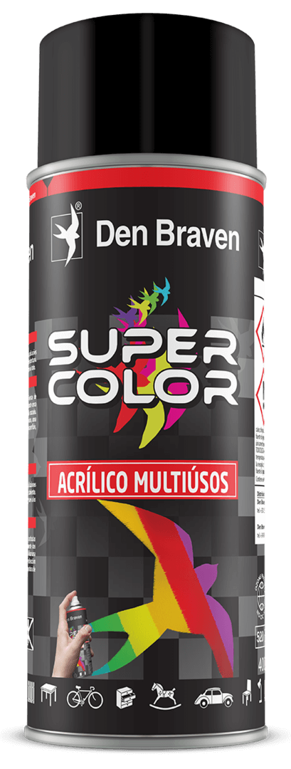 Bote spray Pintura Acrílica Multiusos Supercolor 400ml Den Braven