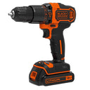 Kit Taladro Percutor + Lijadora Mouse + sierra de calar 18V con 2 baterías 1.5Ah, cargador y bolsa Black+Decker BCK31S1S