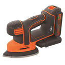 Kit Taladro Percutor + Lijadora Mouse + sierra de calar 18V con 2 baterías 1.5Ah, cargador y bolsa Black+Decker BCK31S1S
