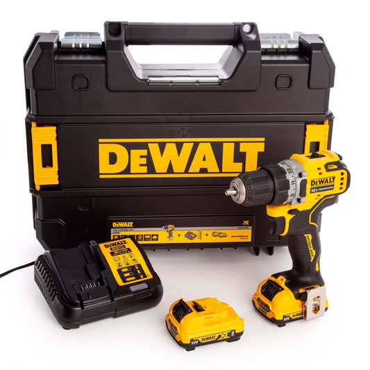 Perceuse-visseuse brushless XR 12V Li-Ion avec 2 batteries 2Ah Dewalt DCD701D2