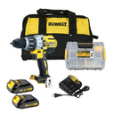 Taladro percutor DCD996C2X 18V 2 bat. 1,3Ah con bolsa + organizador con 300 tacos Dewalt