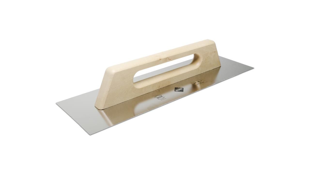 Truelle en acier Rubi 48 cm avec manche en bois fermé