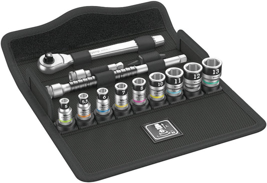 Juego de Vasos con Carraca Zyklop Metal 13 piezas Wera 8100 SA 12 HF ref.003756 - 1