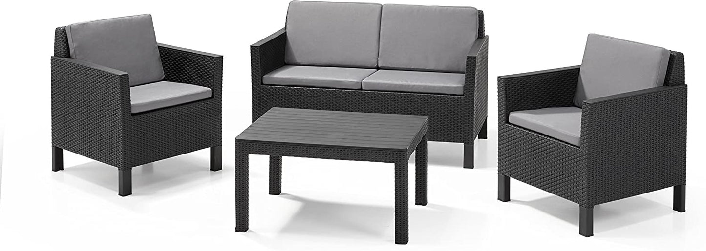 Ensemble de meubles de jardin 4 places Chicago Keter