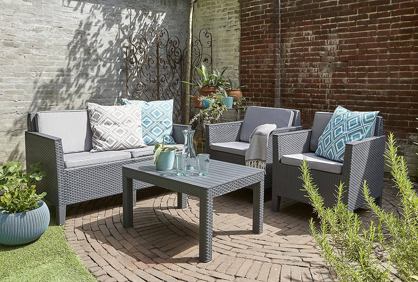 Ensemble de meubles de jardin 4 places Chicago Keter
