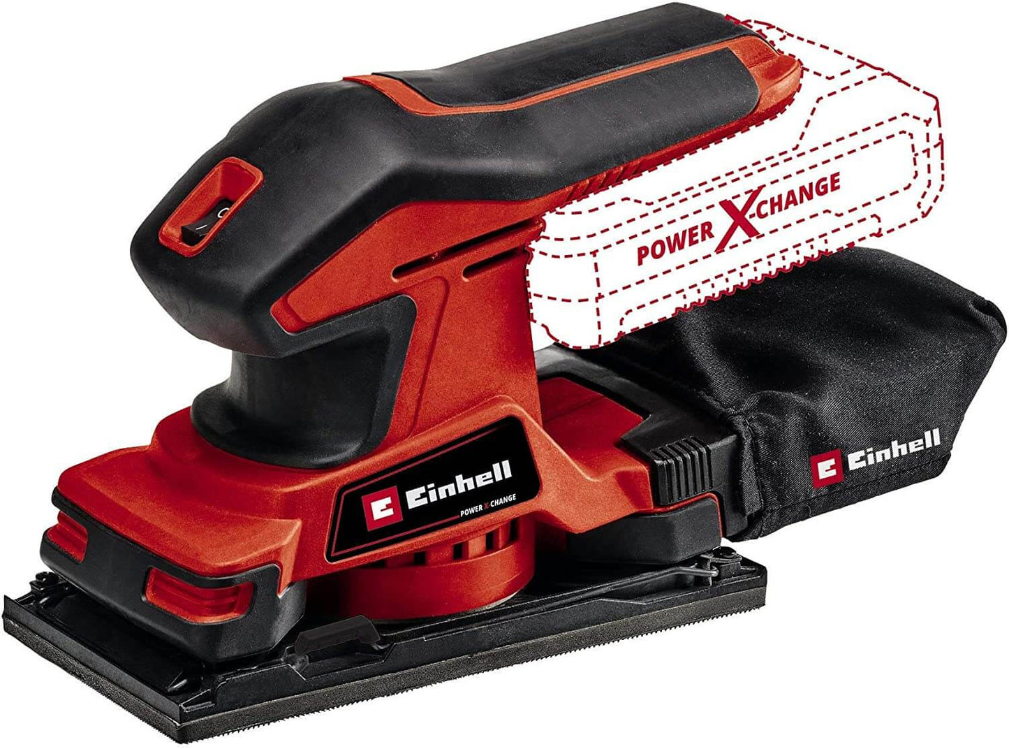 Einhell TC-OS 18/187 Li-Solo 18V 187x90mm Ponceuse orbitale à batterie