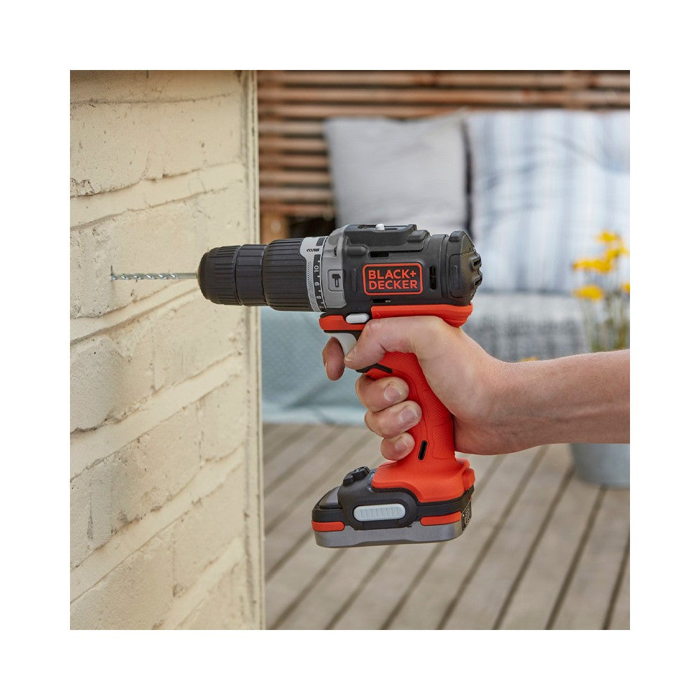 Taladro Percutor Black+Decker 12V + 80 accesorios + batería 1.5Ah + bolsa de transporte BDCHD12S1A BLACK + DECKER - 3