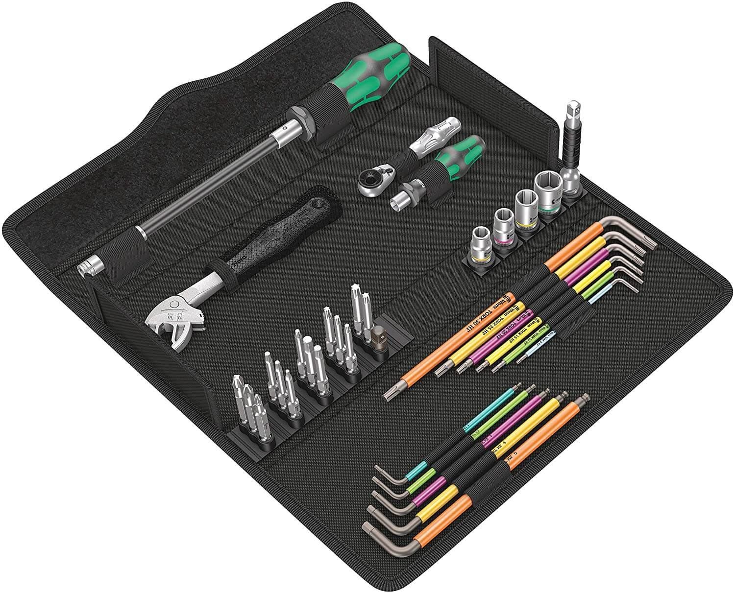 Herramientas de atornillar para trabajos de ventanaje 35 piezas Wera Kraftform Kompakt F 2