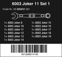 Juego de 11 llaves de boca y anillo 6003 Joker Wera 020231 - 3