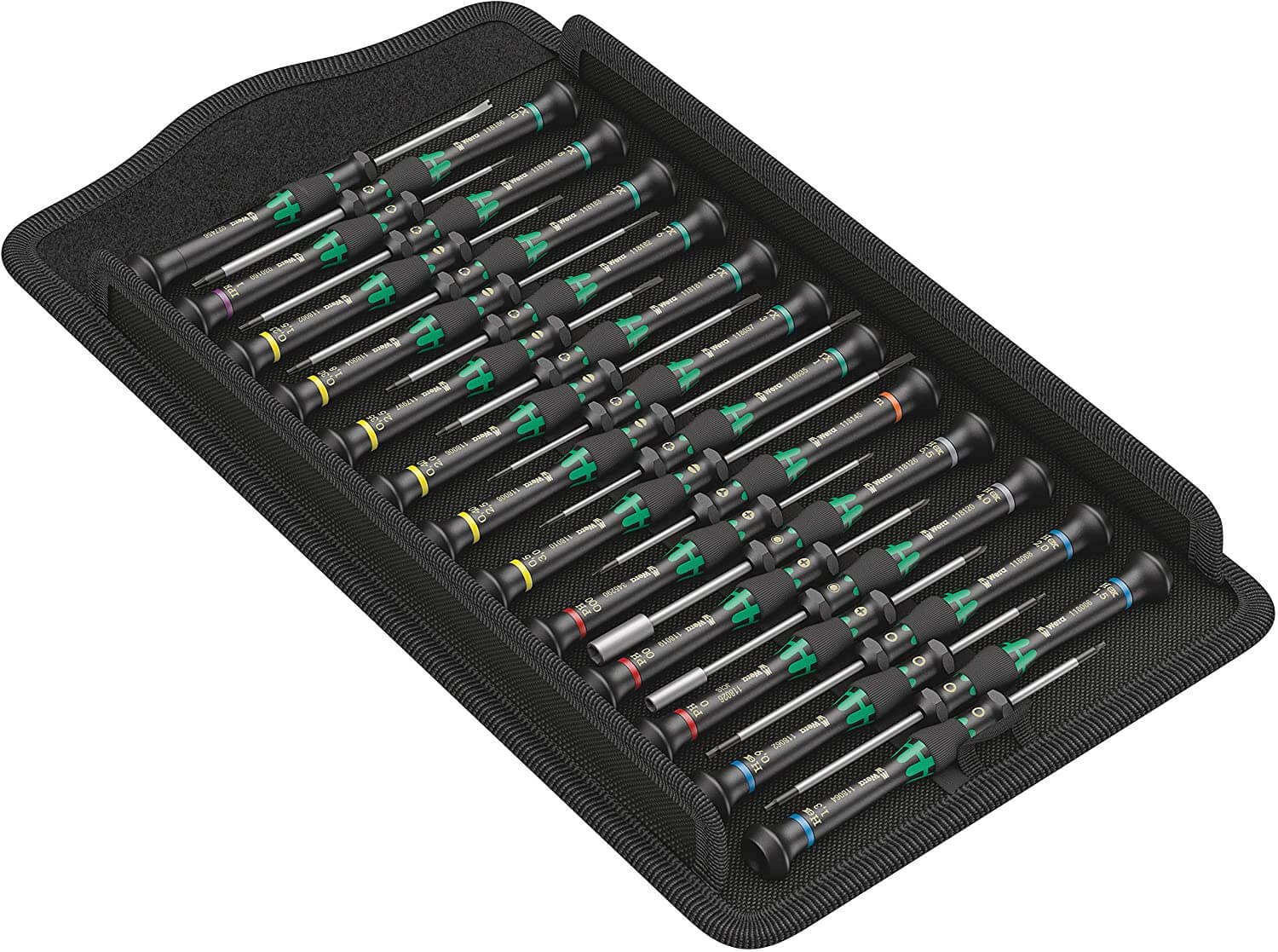Juego de destornilladores para usos electrónicos  25 piezas Wera Kraftform Micro Big Pack 2