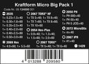 Juego de destornilladores para usos electrónicos  25 piezas Wera Kraftform Micro Big Pack 3