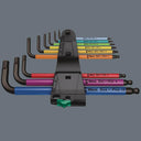 Juego de llaves acodadas métricas BlackLaser 9 piezas 950/9 Hex-Plus Multicolour 1 Wera 073593 WERA - 5