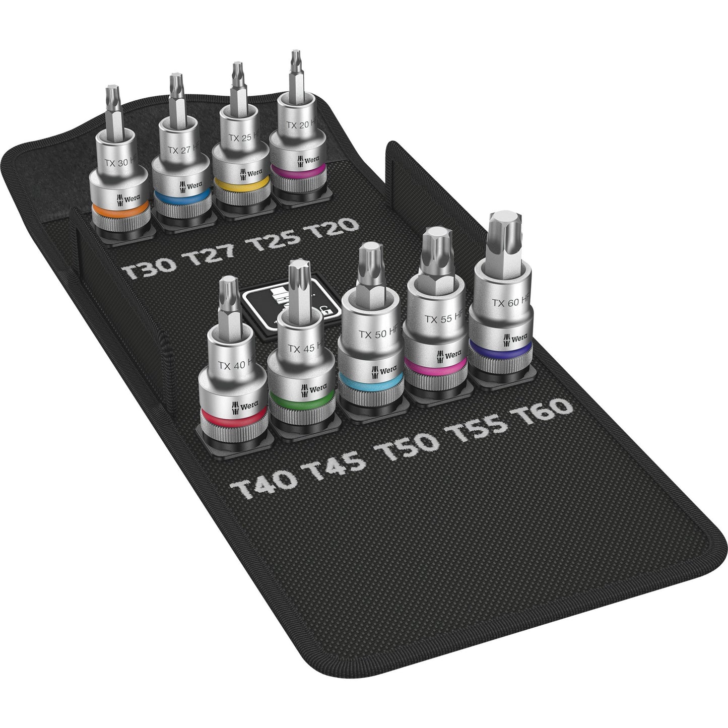 Jeu de 9 clés à douilles Wera 8767 C TORX HF 1, 1/2” 2
