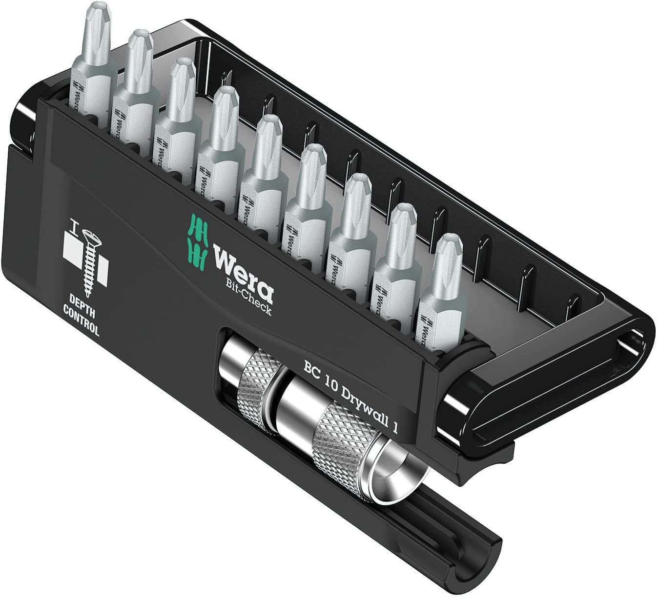 Juego de puntas con Porta-puntas con tope de profundidad ajustable 10 piezas Wera 136011 WERA - 2
