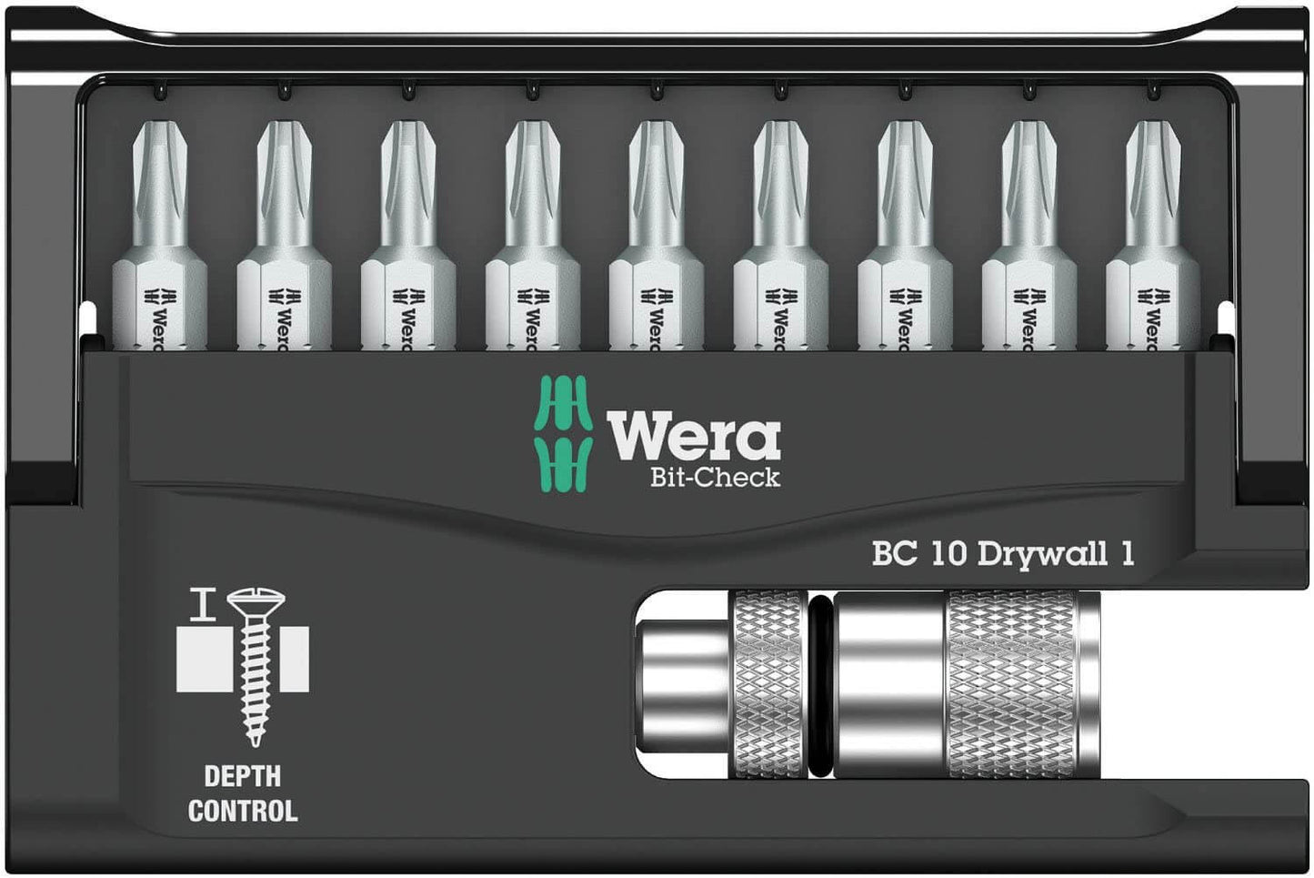 Juego de puntas con Porta-puntas con tope de profundidad ajustable 10 piezas Wera 136011 WERA - 3