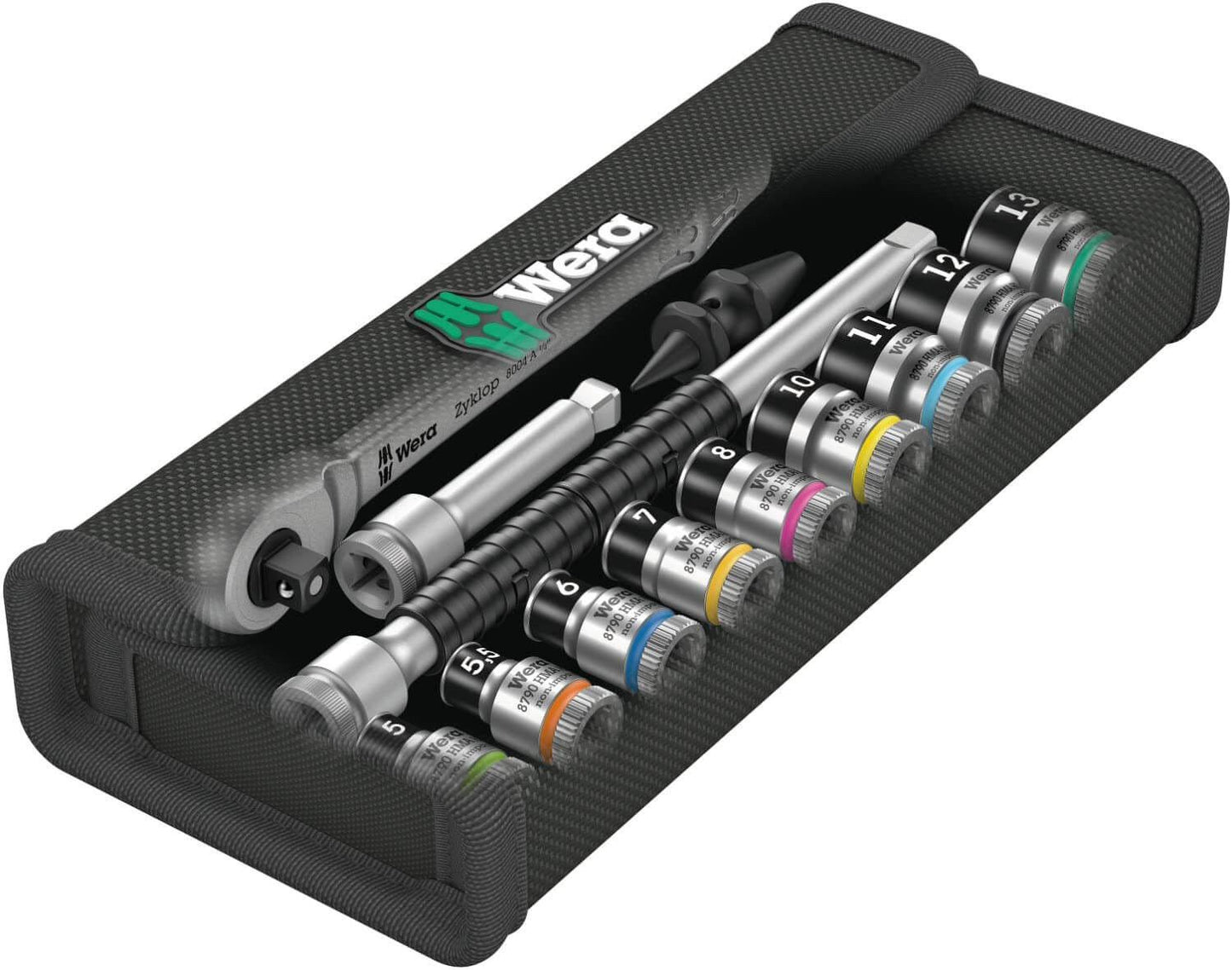 Juego de Vasos con Carraca Zyklop Metal 13 piezas Wera 8100 SA 12 HF ref.003756 - 5