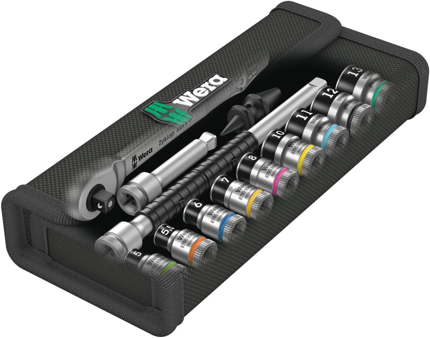 Juego de Vasos con Carraca Zyklop Metal 13 piezas Wera 8100 SA 12 HF ref.003756 - 5