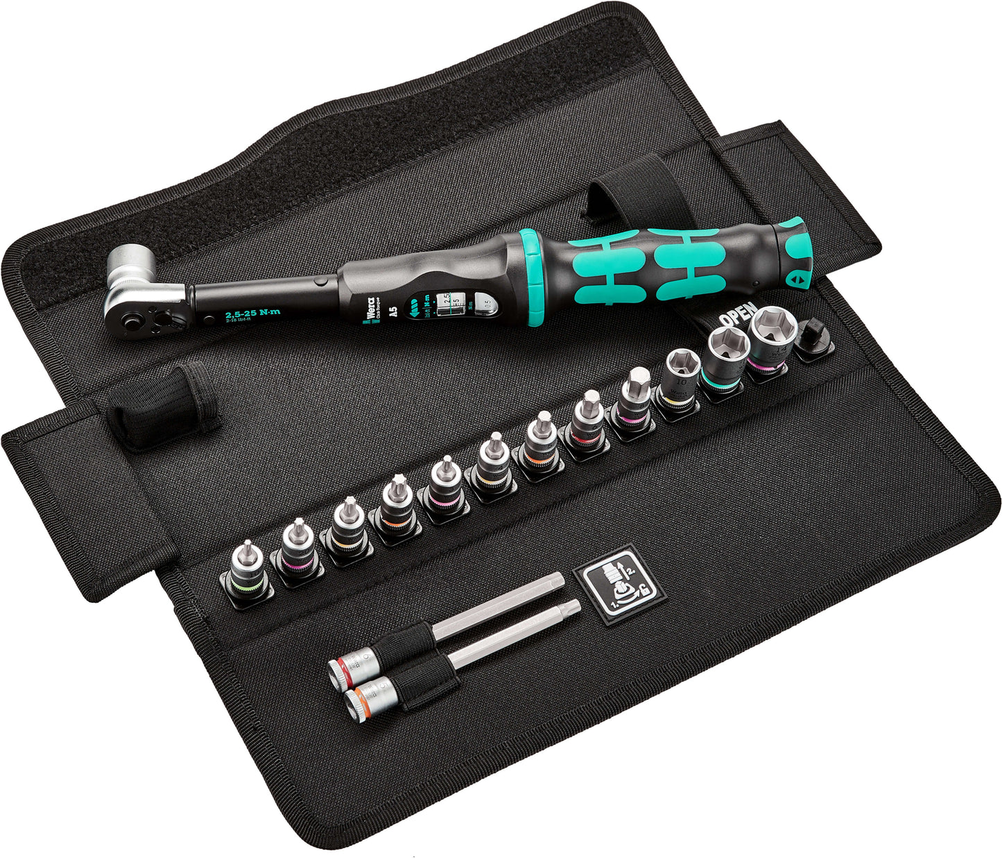 Juego herramientas de atornillar para bicicletas 16 piezas Wera Bicycle Set Torque 2