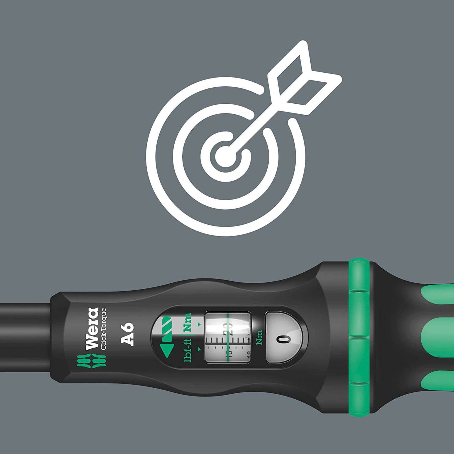 Llave dinamométrica con carraca reversible 2,5-25Nm Wera Click-Torque A 6 ref.075605 - 6