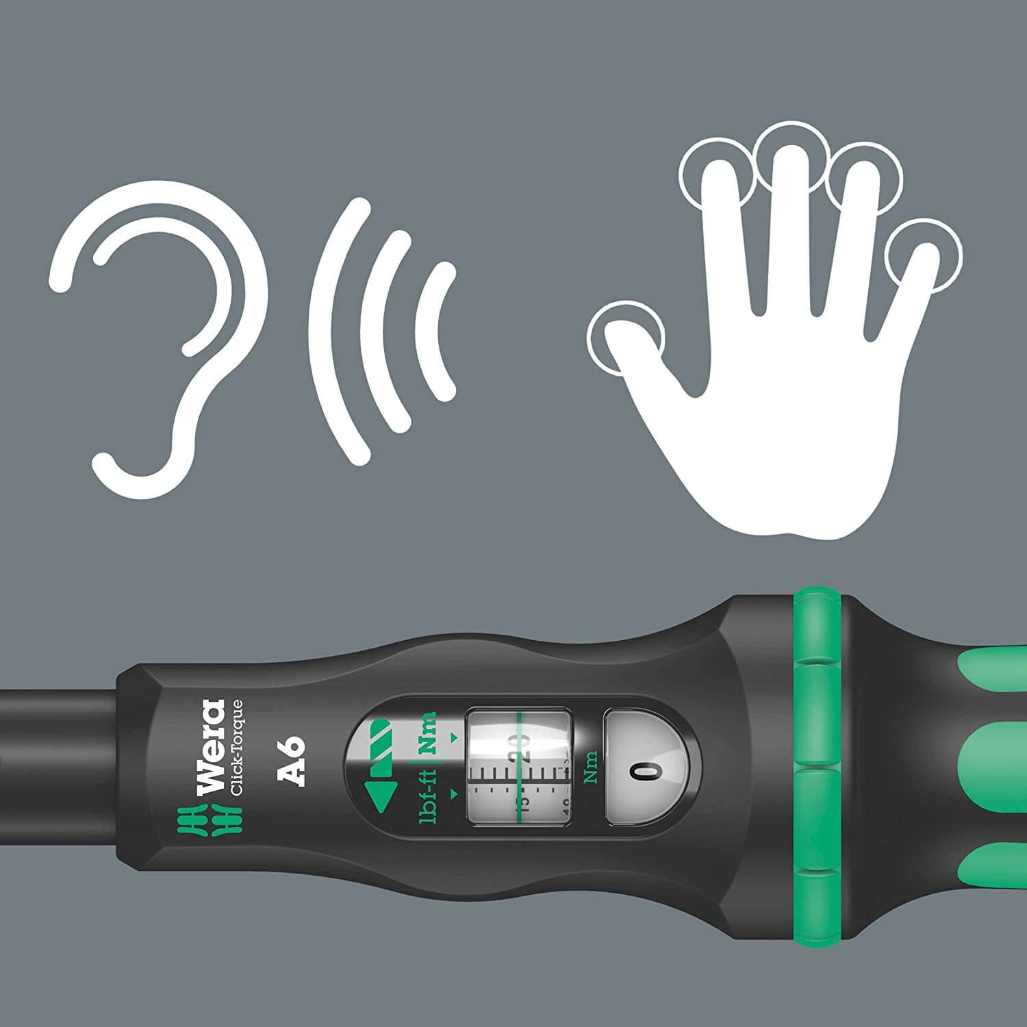Llave dinamométrica con carraca reversible 2,5-25Nm Wera Click-Torque A 6 ref.075605 - 9